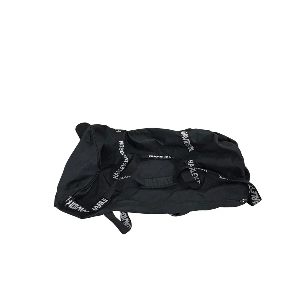 Harley-Davidson Packable Duffle Bag Black Logo Travel Gym Bag